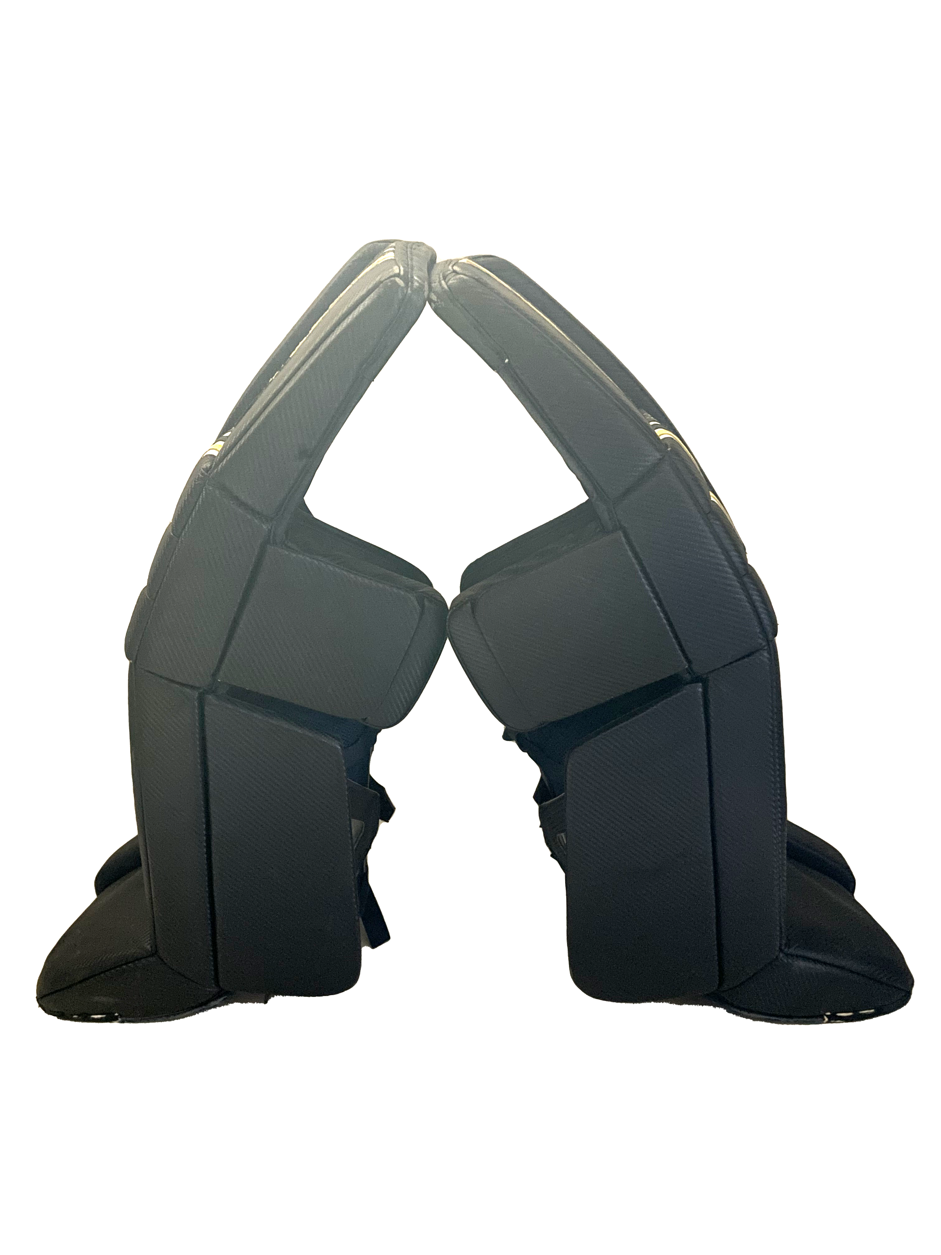 Vaughn Velocity V8 - Jambières de gardien de but Pro Stock d'occasion (bleu marine/blanc/jaune)